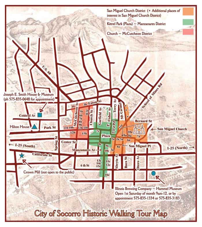 Socorro Walking Tour Map