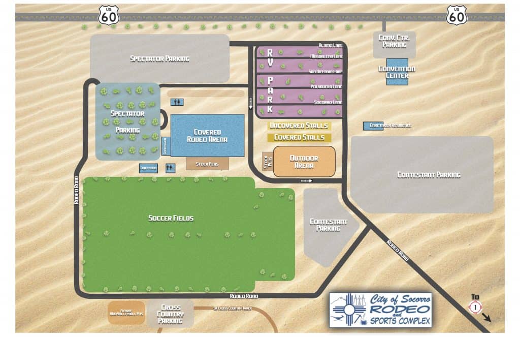 City of Socorro Rodeo and Sports Complex Map