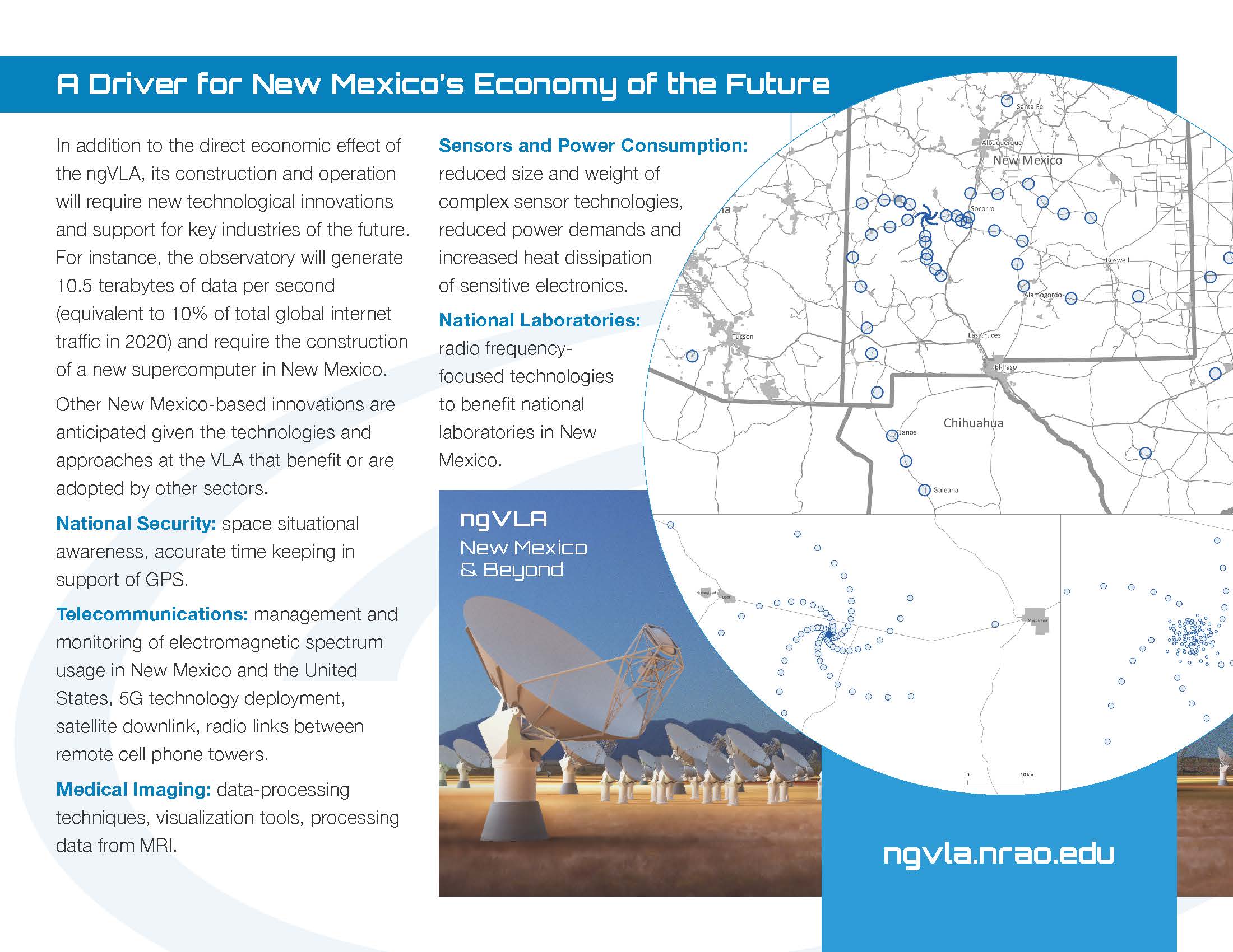 National Radio Astronomy Observatory & New Mexico Current Impacts & Future Opportunities Flyer 4
